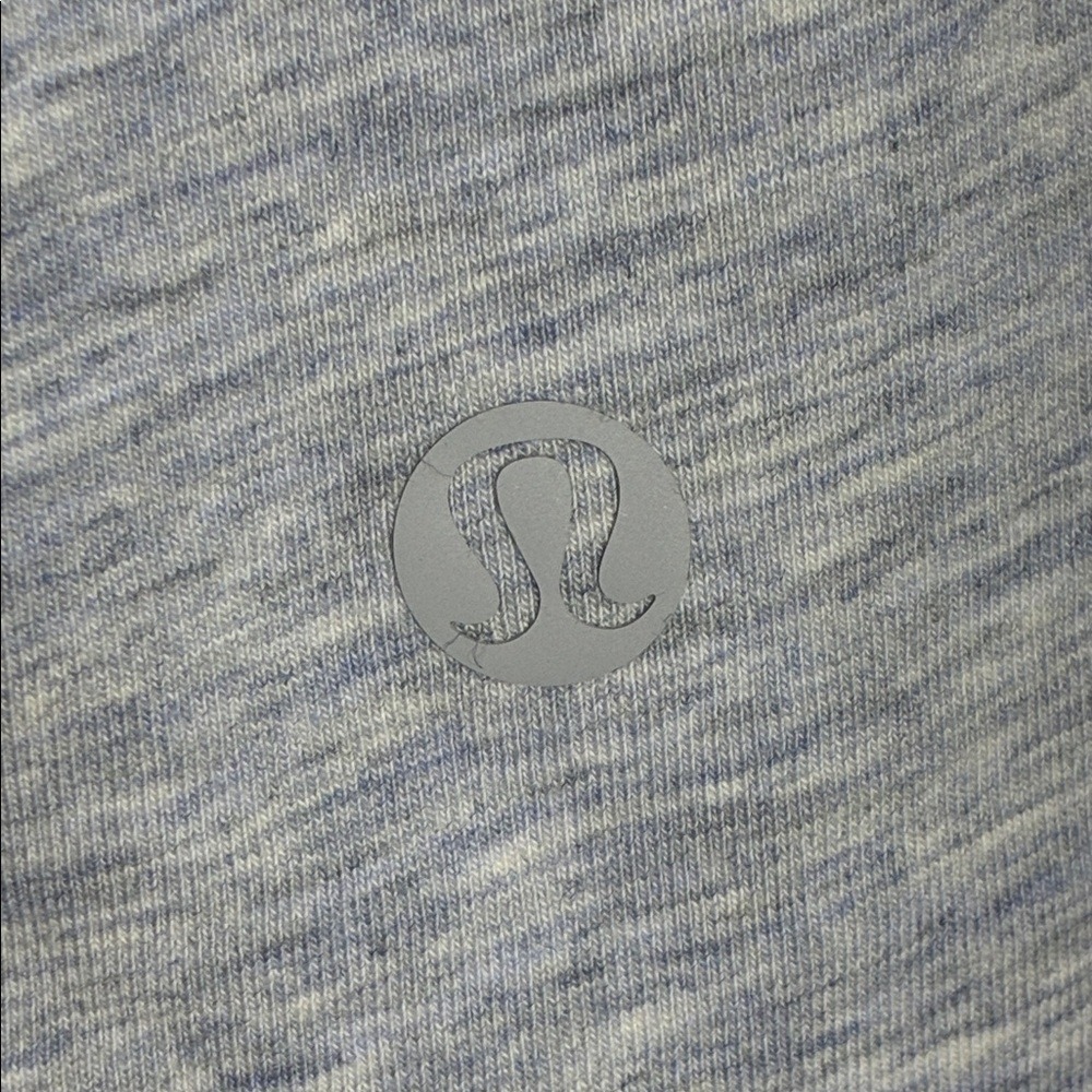 LULULEMON Women Size 8 Medium Heathered Starlight Back Into It Long Sleeve Tee - Picture 7 of 7